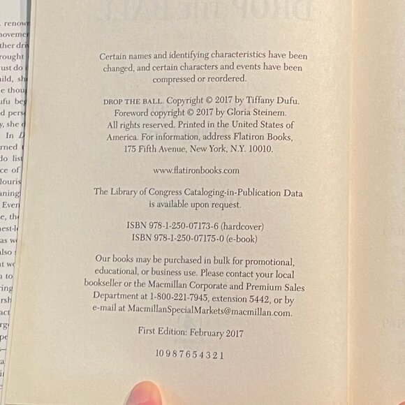 "Drop The Ball," by Tiffany Dufu, 2017 First Ed. Hardcover Book - Picture 6 of 8